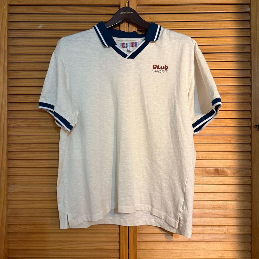 Urban Outfitters White Polo Shirt size medium